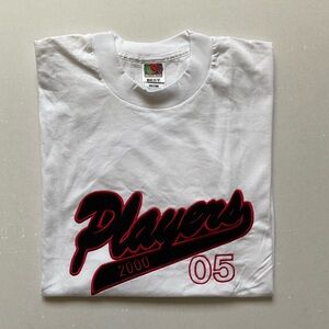 Brand new Players t-shirt | 100% cotton | size XL | color white and and red